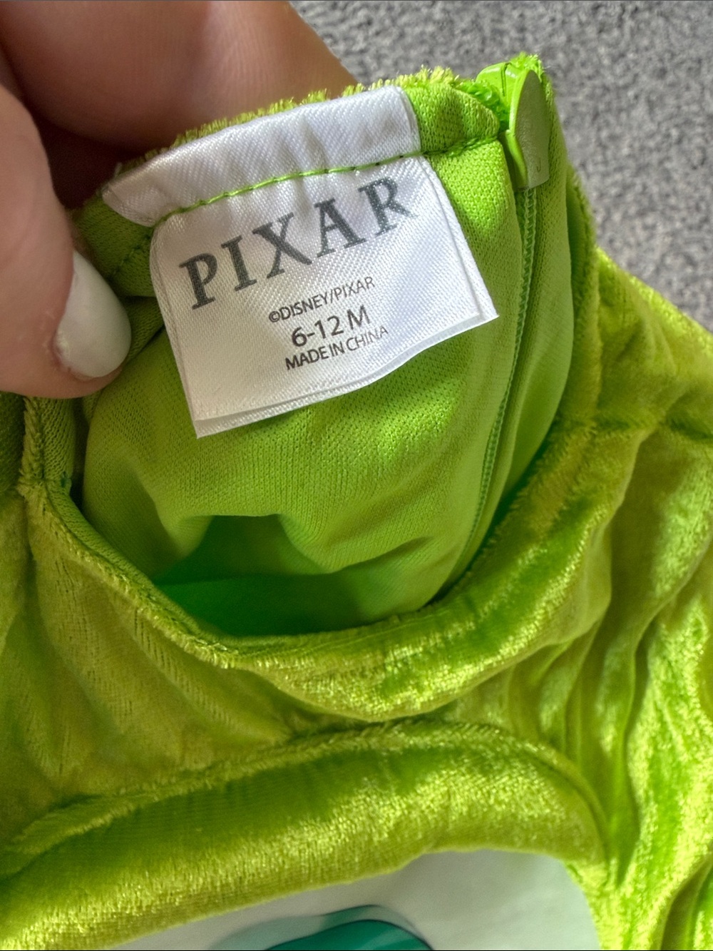 Disney Pixar Monster Inc MIKE WAZOWSKI Costume Infant Baby 6-12 months - Picture 6 of 6